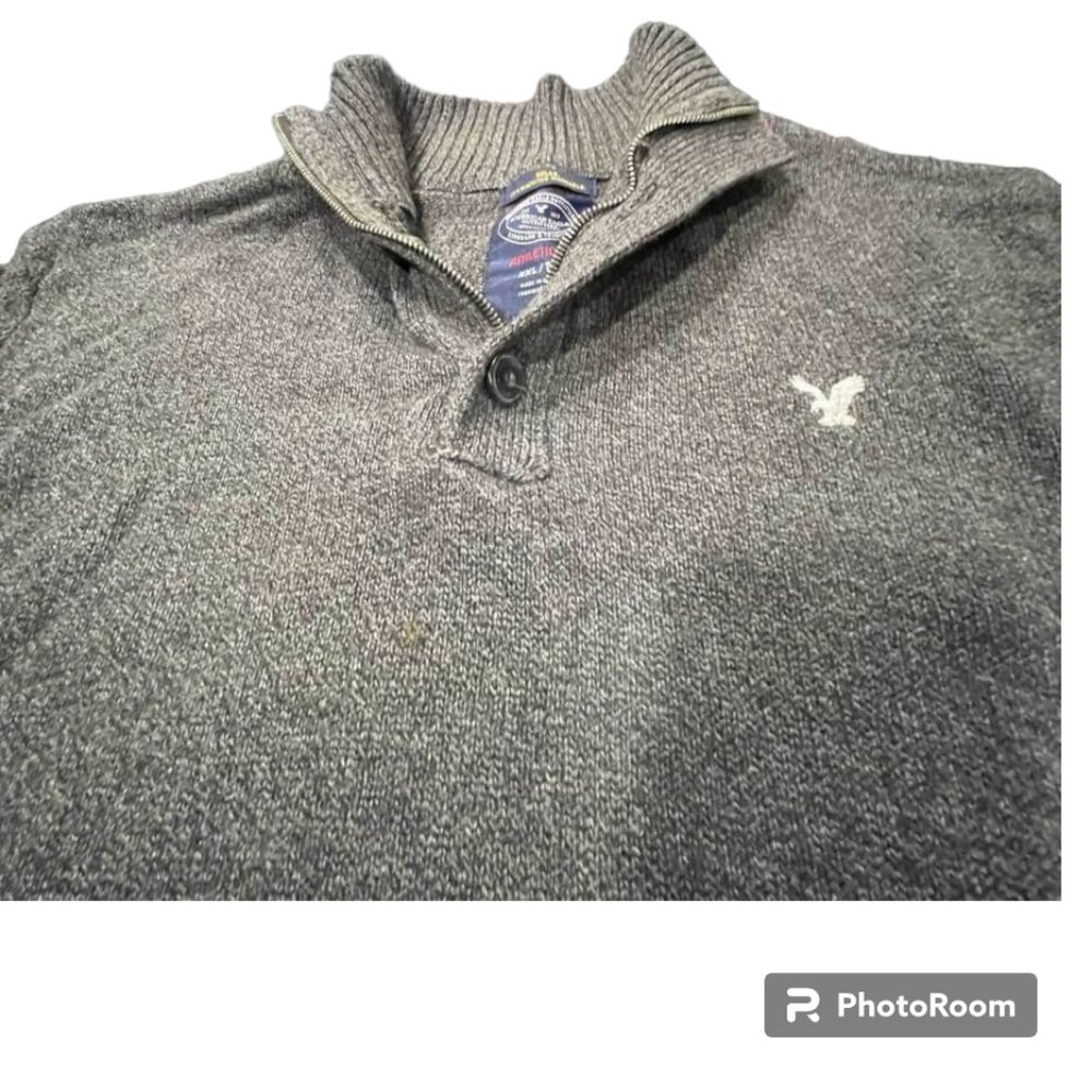 American Eagle Outfitters Athletic Fit Sweater Cardigan Half-Zipper - XXL